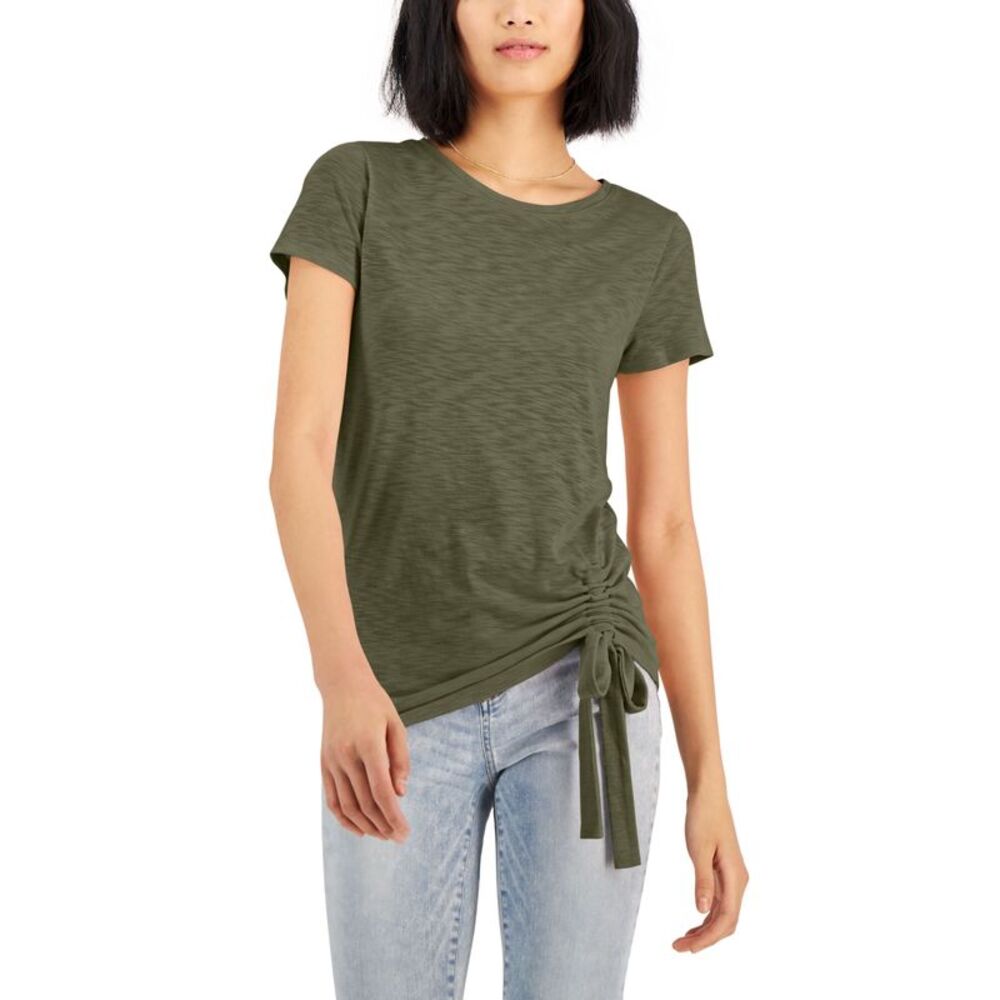 INC International Concepts Petite Side Ruched T-Shirt